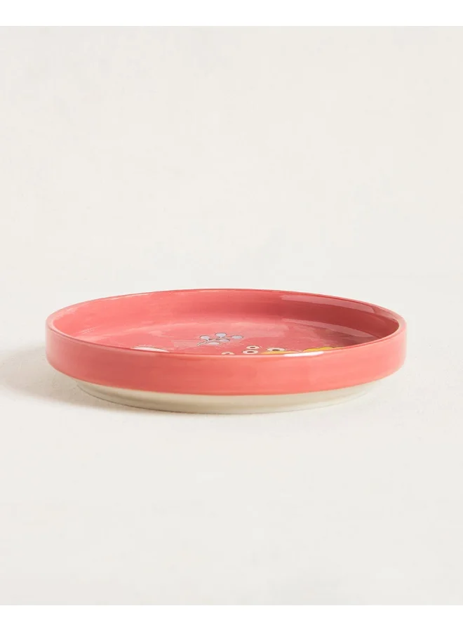 Chumbak Hibiscus Bloom Platter Red