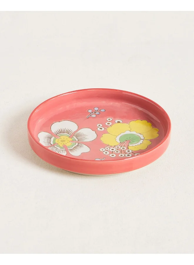 Chumbak Hibiscus Bloom Platter Red