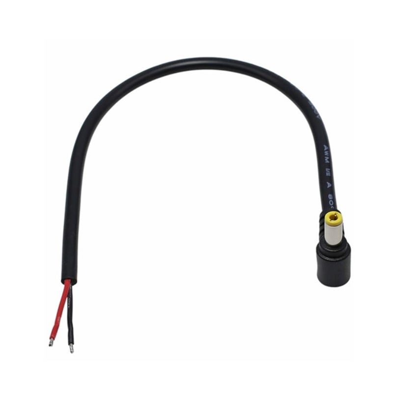 Power Pigtails Cable 5.5MM x 2.5MM Male Plug to Bare Wire Open End Power Wire Supply Repair Cable 18AWG Tinned - Image 5