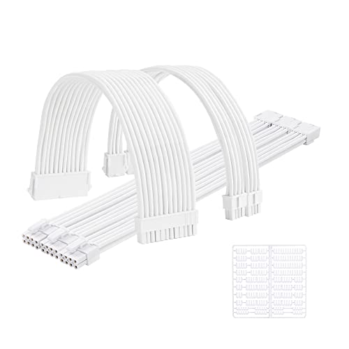 Formulamod Sleeve Extension Power Supply Cable Kit 18AWG ATX 24P+ (2) EPS 8-P+(3) PCI-E8-P with Combs for PSU to Motherboard/GPU - Image 2