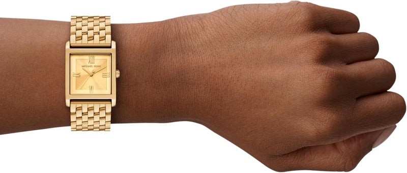 مايكل كورس Women Michael Kors Women's Georgie Three-Hand Gold-Tone Stainless Steel Watch MK4934 - Image 4