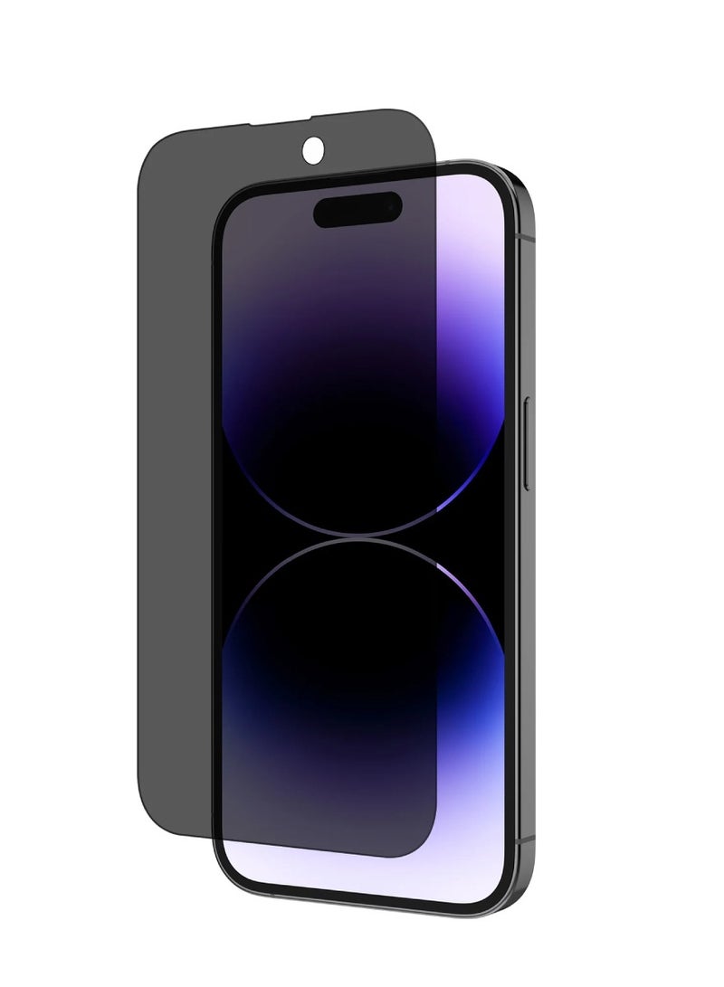DIGI CORE iPhone Tempered Glass 3 Pack Privacy Screen Protector Set For iPhone 14 Pro 6.1 Inch Anti-Spy Tempered-Glass, Scratch Resistant iPhone Glass Full-Coverage Glass (Privacy, iPhone 14 Pro) - Image 4
