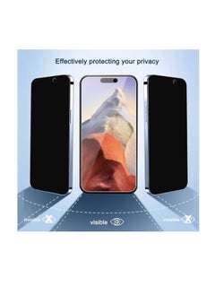 DIGI CORE iPhone Tempered Glass 3 Pack Privacy Screen Protector Set For iPhone 14 Pro 6.1 Inch Anti-Spy Tempered-Glass, Scratch Resistant iPhone Glass Full-Coverage Glass (Privacy, iPhone 14 Pro)  - Image 3