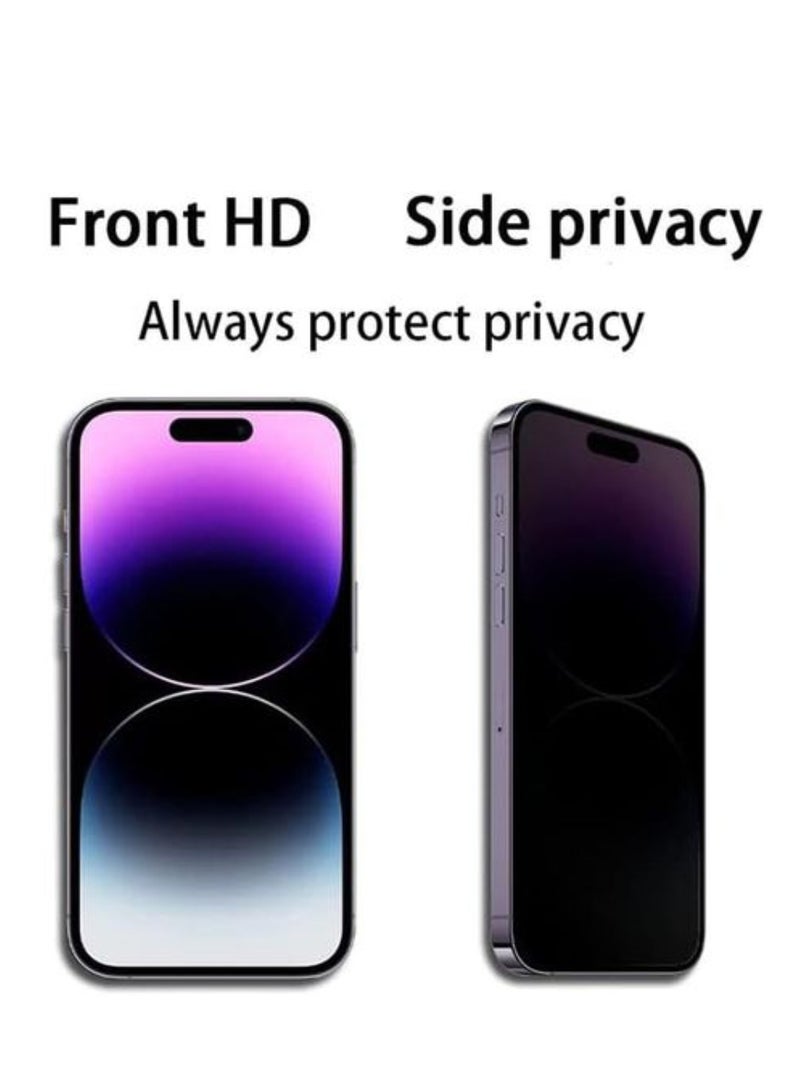 DIGI CORE iPhone Tempered Glass 3 Pack Privacy Screen Protector Set For iPhone 14 Pro 6.1 Inch Anti-Spy Tempered-Glass, Scratch Resistant iPhone Glass Full-Coverage Glass (Privacy, iPhone 14 Pro) - Image 5