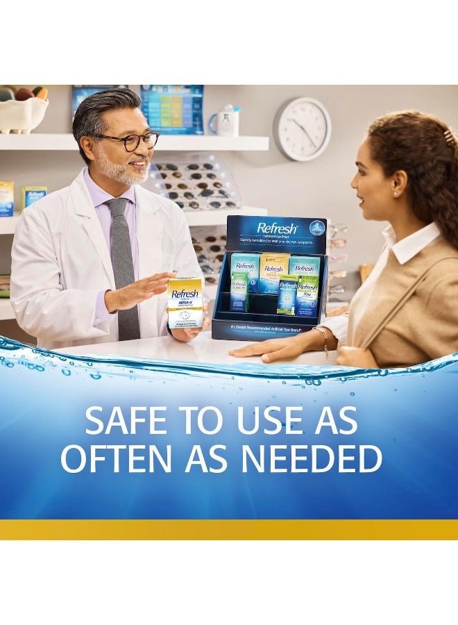 REFRESH قطرات العين المرطبة ريفريش أوبتيف ميغا-3، خالية من المواد الحافظة، 0.01 أونصة سائلة حاويات للاستخدام الفردي، 30 عدد - Image 4