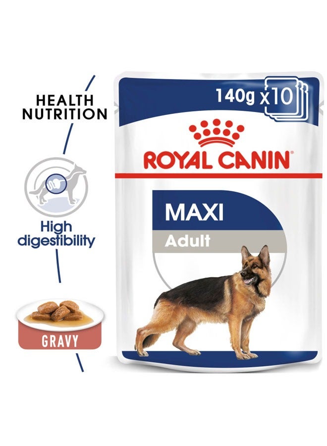ROYAL CANIN Size Health Nutrition Maxi Adult Wet Food Pouches - Image 1
