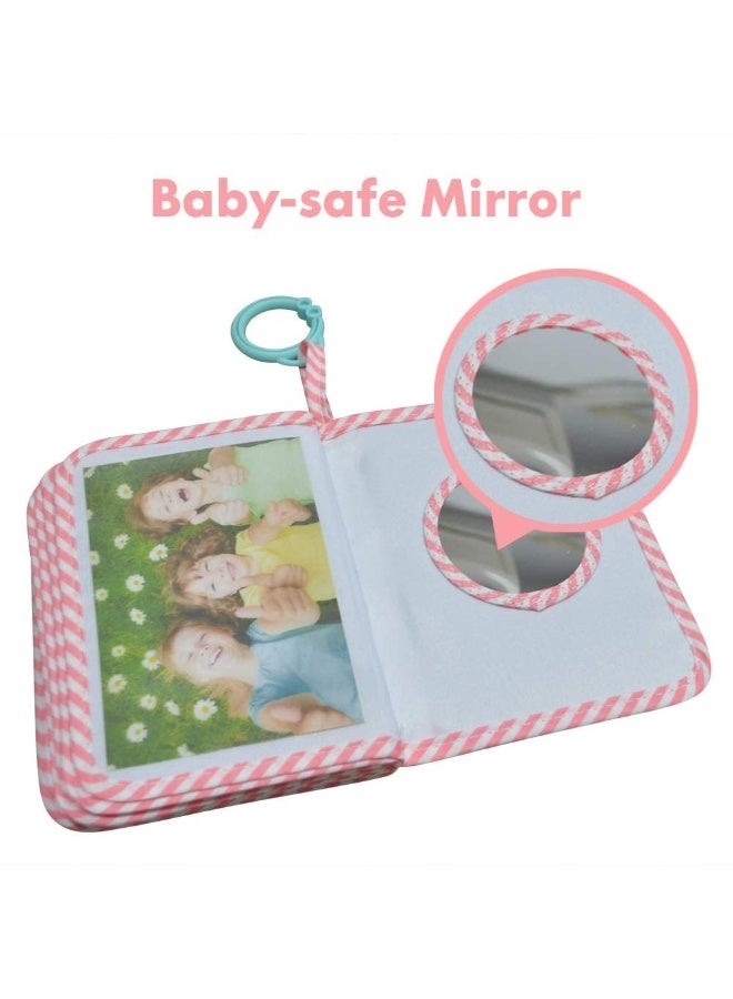 Amzoya Baby's My First Family Album,baby photo album 4Ã—6 Soft Cloth Photo Book,Baby Cloth Album with Photo Pockets, for Newborn Toddler & Kids - Image 3
