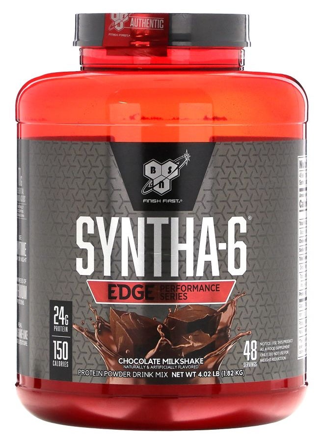 BSN Syntha-6 Edge Protein Powder Drink Mix Chocolate Milkshake 4.02 lb (1.82 kg) 