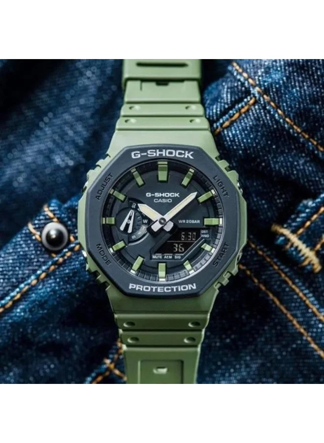 CASIO Casio G-Shock Carbon Core Guard Analog-Digital Black Dial Men's Watch - GA-2110SU-3ADR
