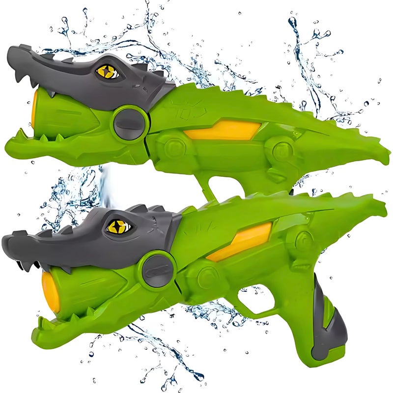 Storio Holi Pichkari Water Gun Toy for Kids Super Power Water Cannon Crocodile-Shaped Water Blaster Pump-Action Water Gun for Summer Games - Image 4