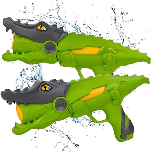 Storio Holi Pichkari Water Gun Toy for Kids Super Power Water Cannon Crocodile-Shaped Water Blaster Pump-Action Water Gun for Summer Games - Image 1