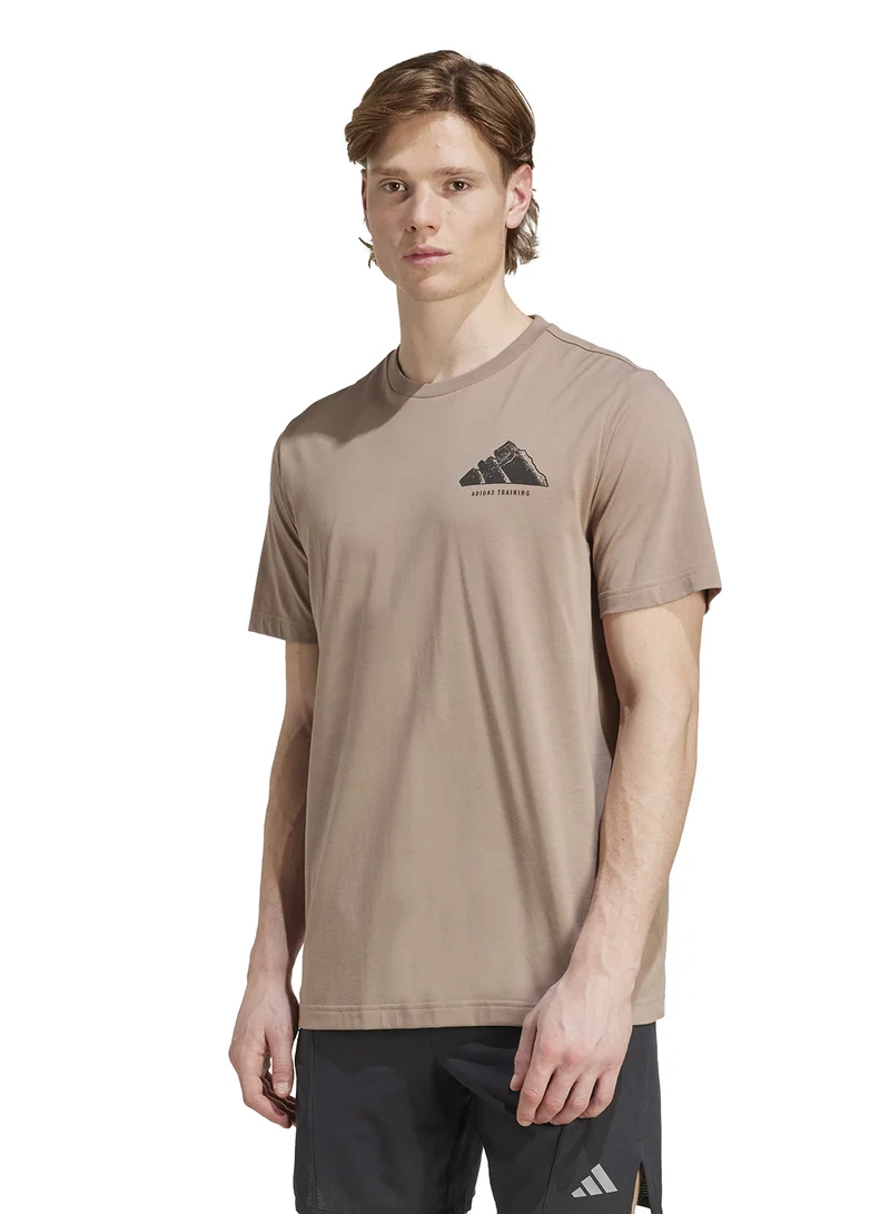 adidas تيشيرت تدريب كليماكول فينتاج برسومات