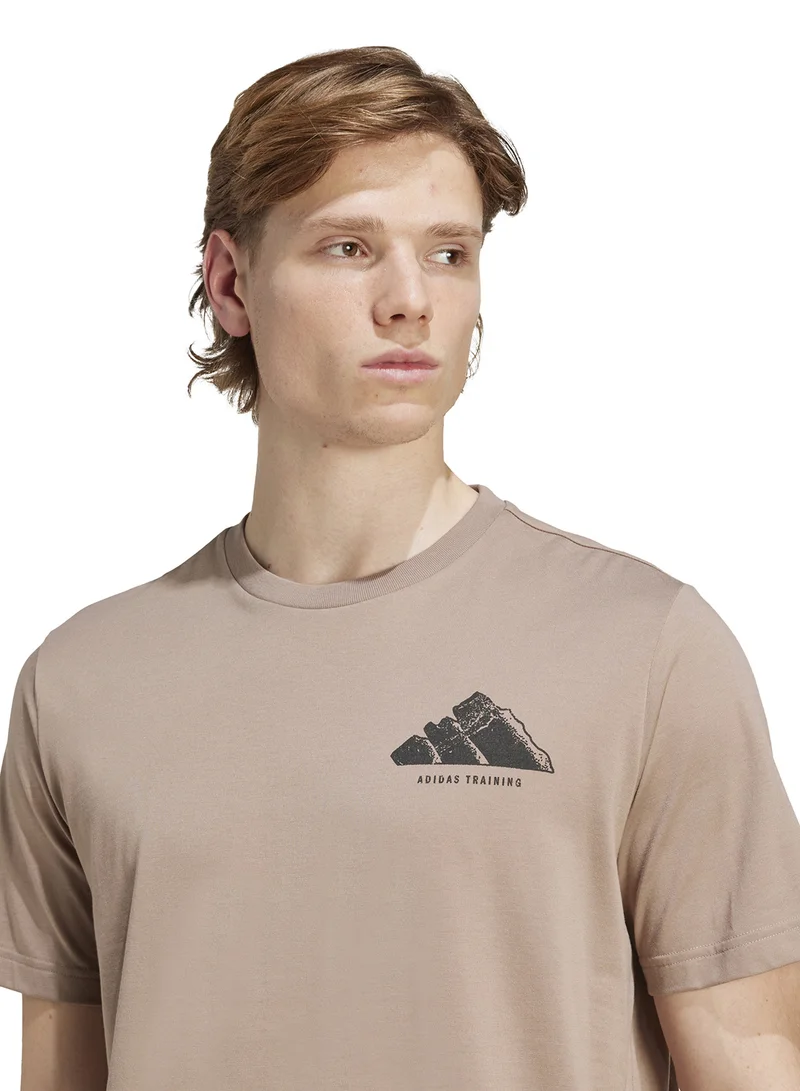 adidas تيشيرت تدريب كليماكول فينتاج برسومات