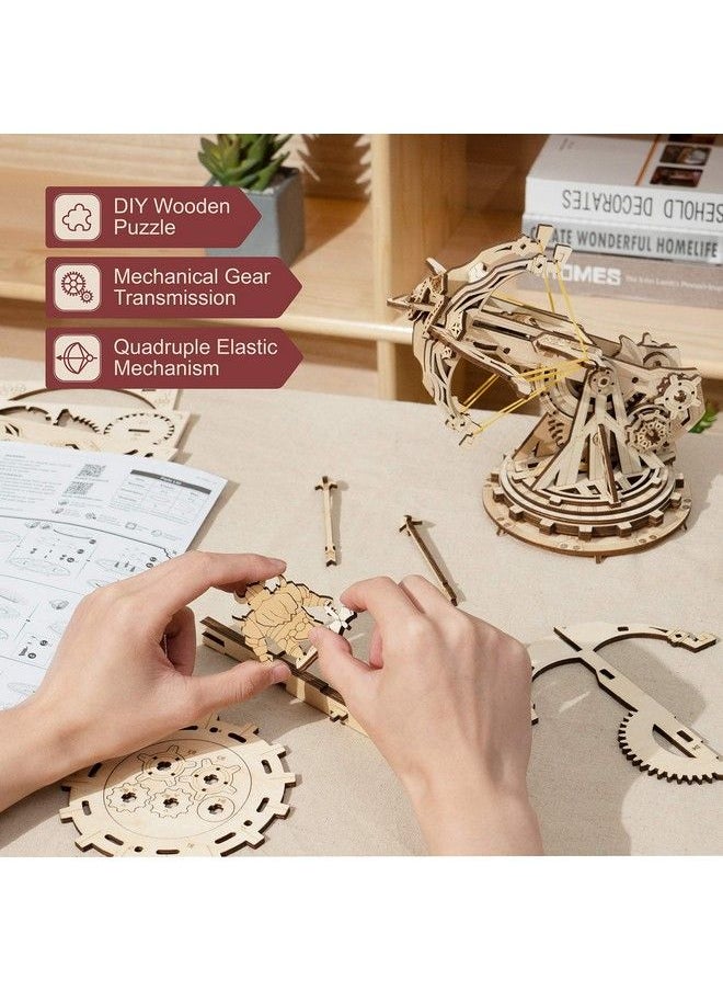 RoWood 3D Puzzles For Adults Teens Diy Catapult Mechanical Wooden Model Kits To Build Birthday Choice  - Image 3