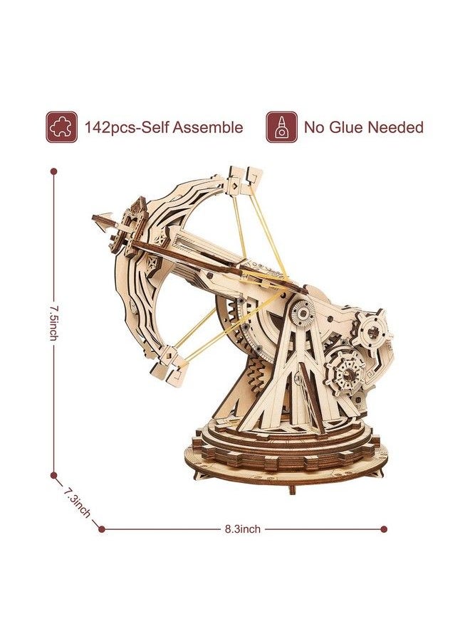 RoWood 3D Puzzles For Adults Teens Diy Catapult Mechanical Wooden Model Kits To Build Birthday Choice  - Image 4