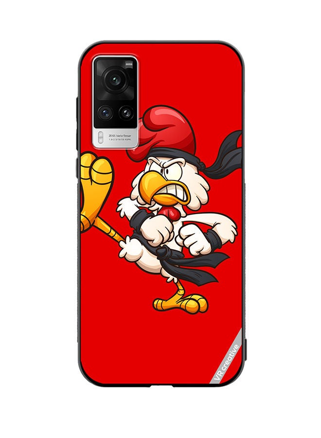 VR CREATIVE Protective Case Cover For Vivo X60 Pro Karate Chicken Design Multicolour - Image 1