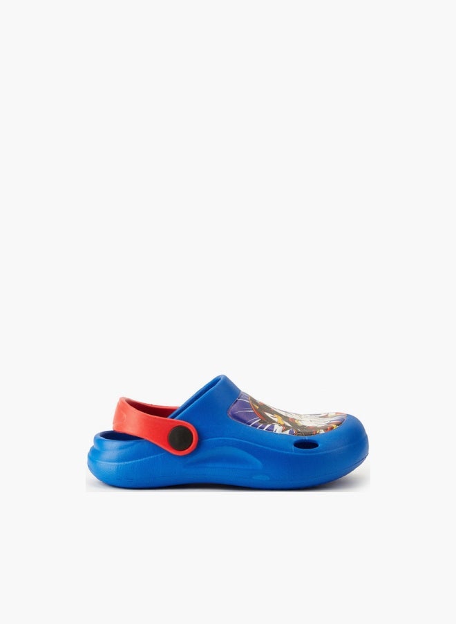 SONIC Boys Printed Backstrap Clogs - Image 1