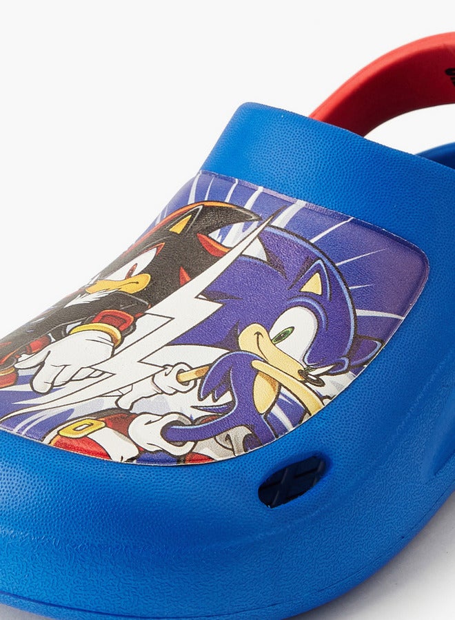 SONIC Boys Printed Backstrap Clogs - Image 4