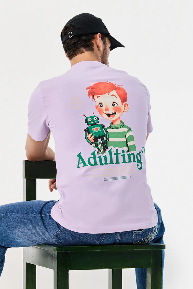 SNITCH 100% Cotton Regular Fit Graphic T-Shirt