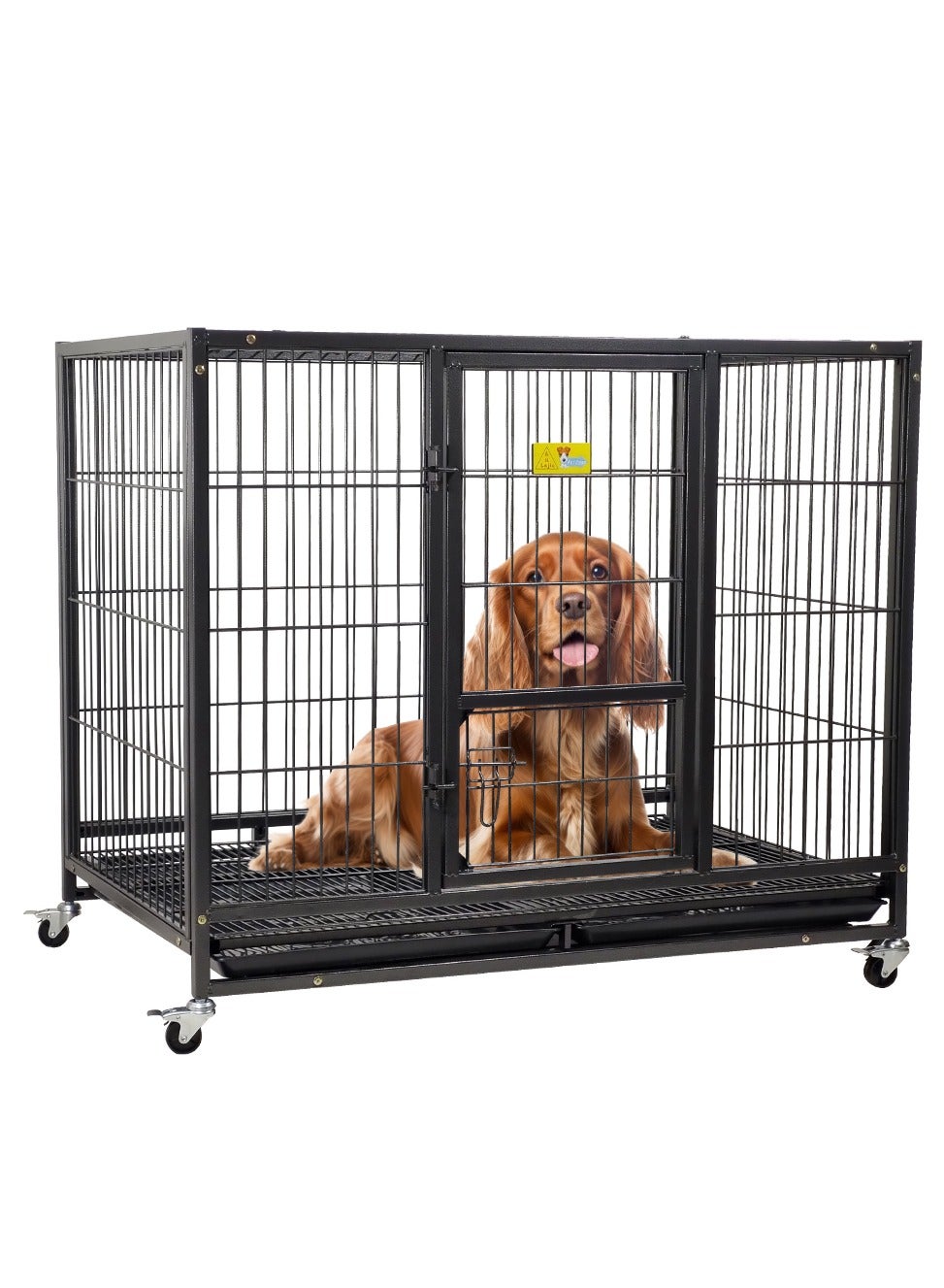 MAJIBAO Dog cage, Heavy-duty dog crate cage for medium and large