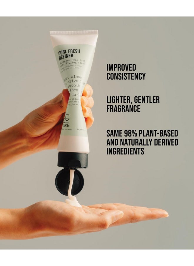 AG Care - Curl Fresh Definer Silicone-Free Soft-Hold Styling Cream, 6 Fl Oz - Image 1