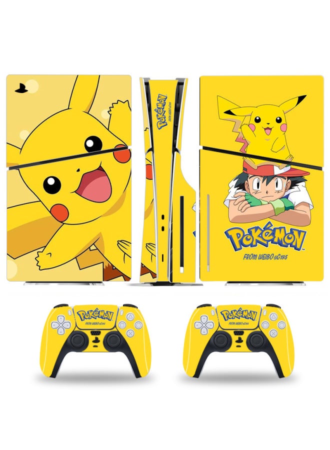 Loquat PS5slim Optical Drive Version PS5SLIM Digital Version Pain Sticker PlayStation5 Game Machine Frosted Handle Sticker-Color:Ps5slim Optical Drive--08 - Image 3