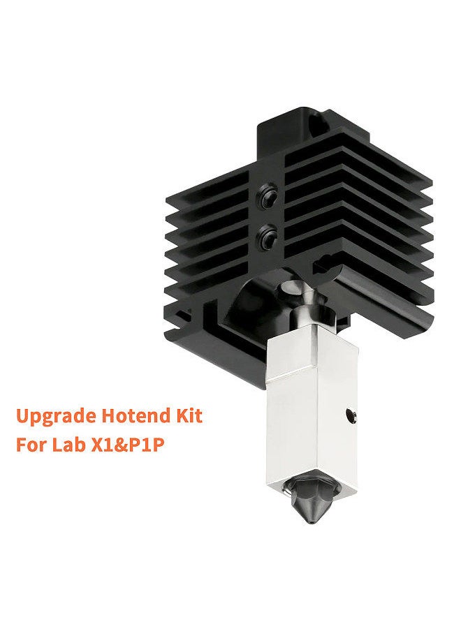 Generic Upgraded Hotend Kit with Plated Copper Heater Block Heatbreak High Temperature 300℃ with 2 Extra Nozzle and 1pc Silicone Cover Compatible with Bambu Lab X1 Carbom Combo P1P 3D Printer  - Image 4