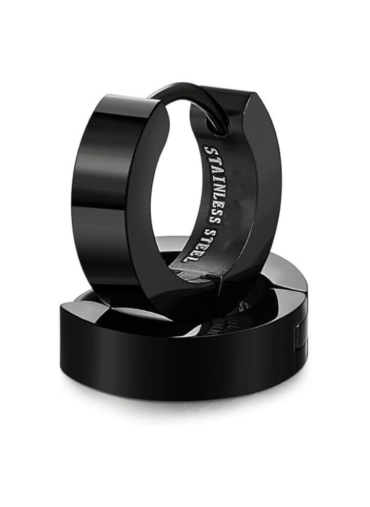 Fayrouz Jewellery Fayrouz Jewelry Small Stainless Steel Hoop Earrings, Huggie Earrings for Men and Women, Earrings for Men and Women  - Image 5