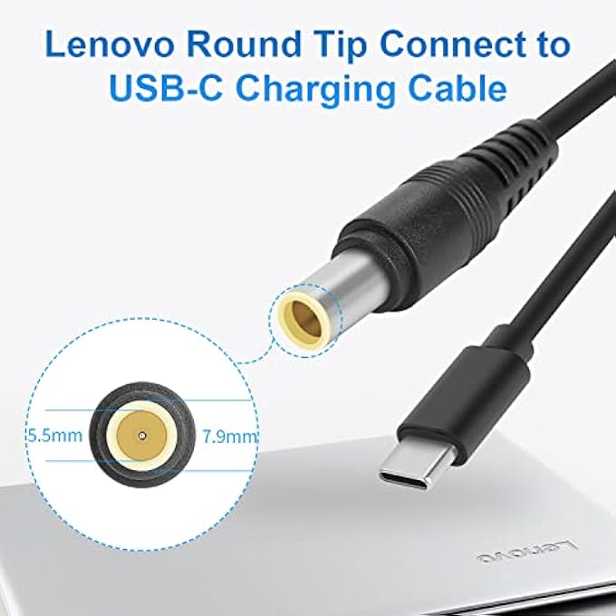KingMa LAPTOP CHARGER 65W PD WALL GAN CHARGER WITH 1.5M FAST CHARGING CABLE FOR LENOVO T420 E40 SL410K E420 R400 R61 X60S X60T X61S X61T X200 X201I X220 X230 - Image 3