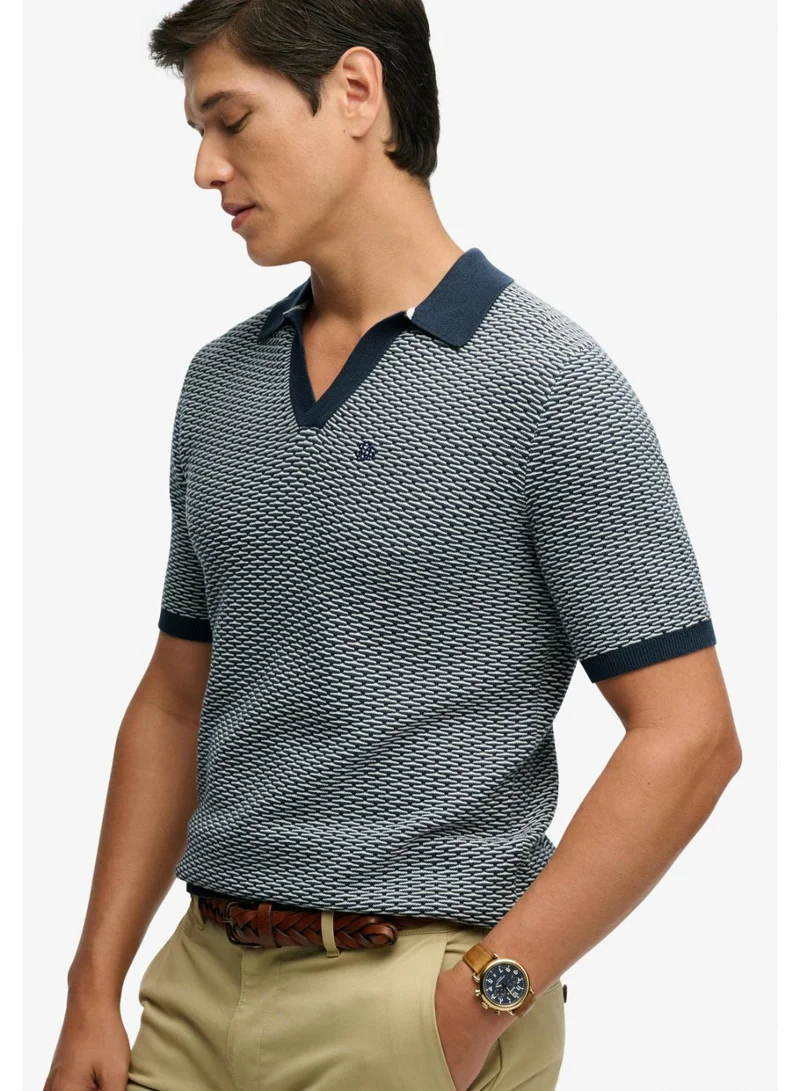 Superdry  Johnny Collar Knitted Polo Shirt for Men | Best Price UAE