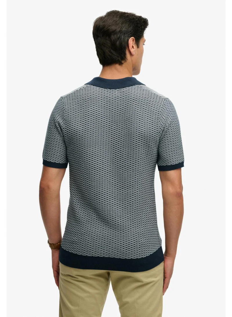 Superdry  Johnny Collar Knitted Polo Shirt for Men | Best Price UAE
