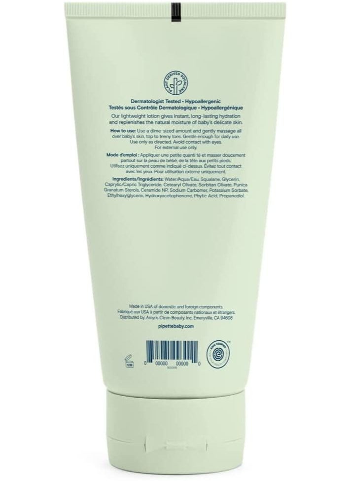 pipette Pipette Baby Lotion, Hydration, Fragrance Free Lotion, 6 oz  - Image 2