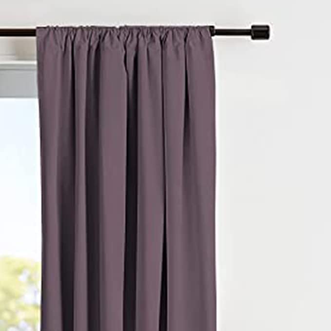 Parda Online Room Darkening Curtain - Thermal Insulated Blackout Curtains, 9 Feet, Purple, Set of 2 - Image 2