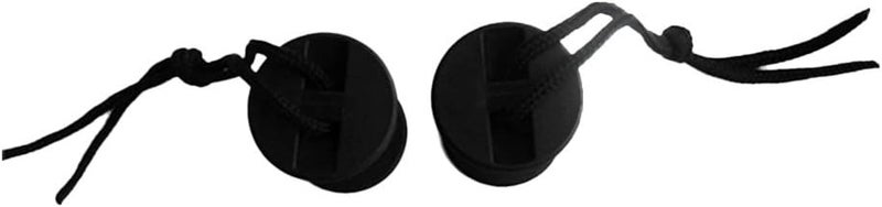 كلاراكو قطعتان لتثبيت حبل الأمان مع سلك لألواح التزلج على الماء وألواح التجديف - أسود - Image 2