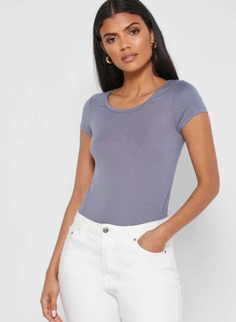 Cotton On Sheer Vintage Scoop Neck T-Shirt
