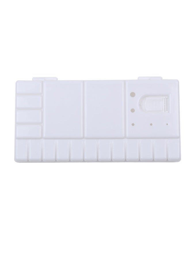 لوحة ألوان مائية قابلة للطي 33 حجرة صينية طلاء مع فتحة للإبهام وحامل فرشاة - Image 3