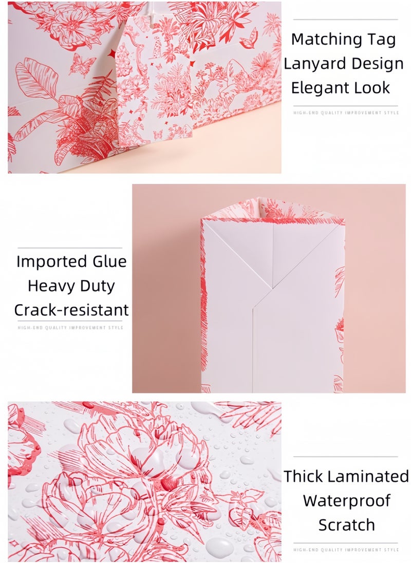 Harse Pink Porcelain-Inspired Gift Bag, Chinese Style Birthday Bag, Creative Holiday Packaging, Sealable Festival Gift Bag  - Image 4