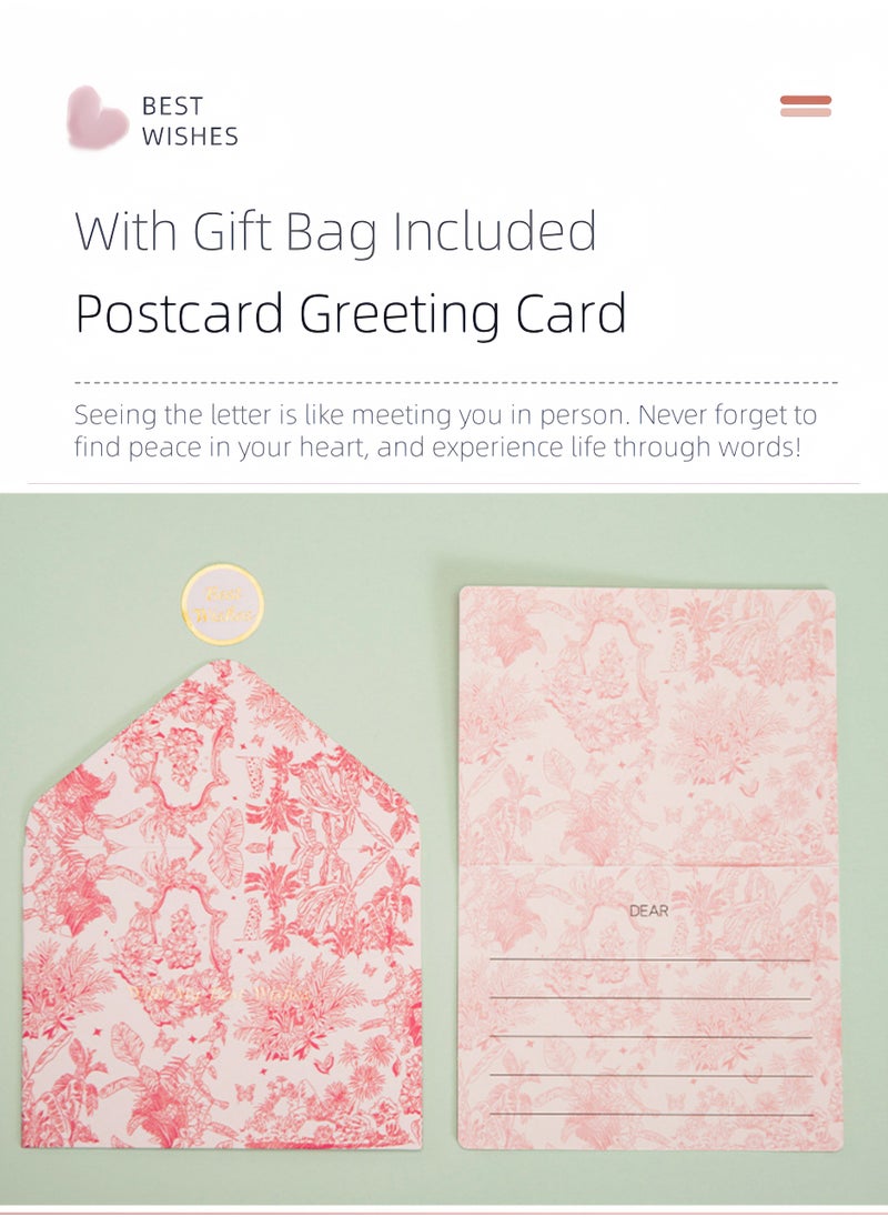 Harse Pink Porcelain-Inspired Gift Bag, Chinese Style Birthday Bag, Creative Holiday Packaging, Sealable Festival Gift Bag  - Image 5