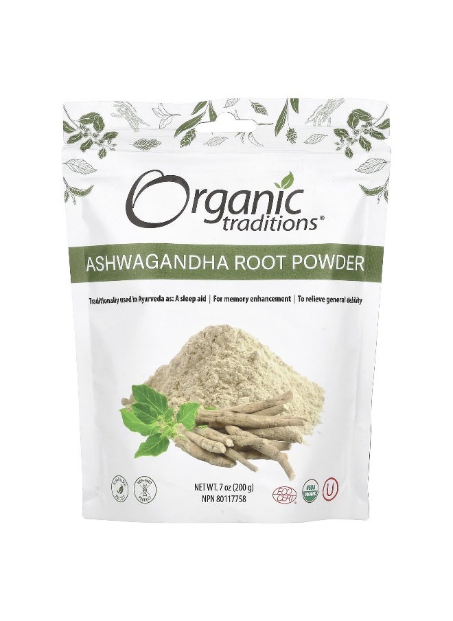 Organic Traditions Organic Traditions, Ashwagandha Root Powder, 7 oz (200 g) 
