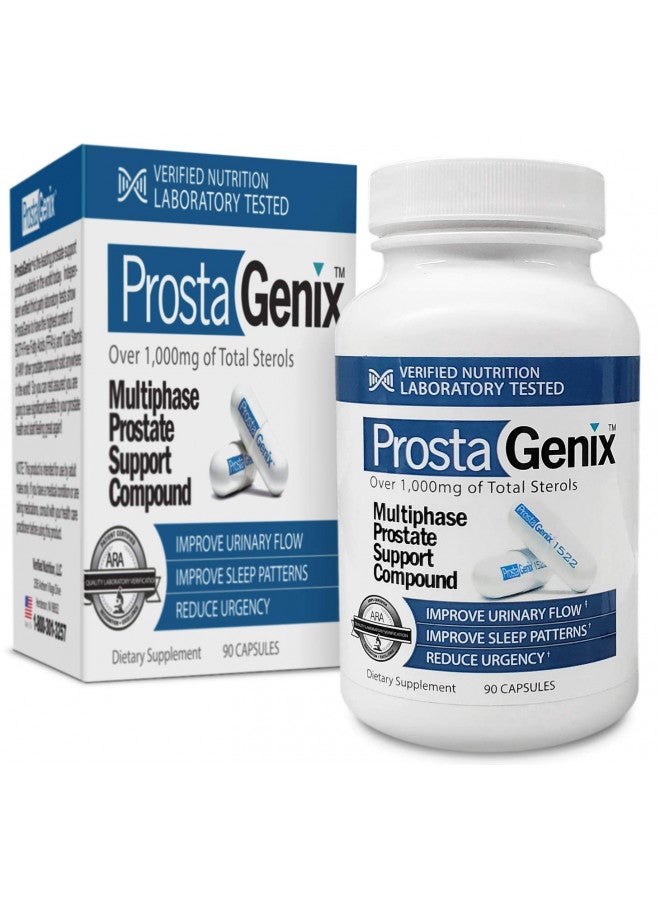 ProstaGenix ProstaGenix Multiphase Prostate Supplement-Featured on Larry King Investigative TV Show - Over 1 Million Sold -End Nighttime Bathroom Trips, Urgency, & More. 90 Capsules - Image 1