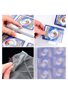 Gerenic 900 Pockets Card Binder Album for Pokemon TCG Baseball Football Game Sport Trading Card Sleeve Holder Storage 50 Removable Sheet  - Image 3