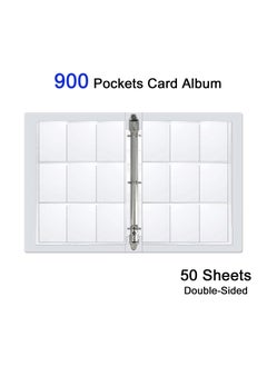 Gerenic 900 Pockets Card Binder Album for Pokemon TCG Baseball Football Game Sport Trading Card Sleeve Holder Storage 50 Removable Sheet  - Image 1