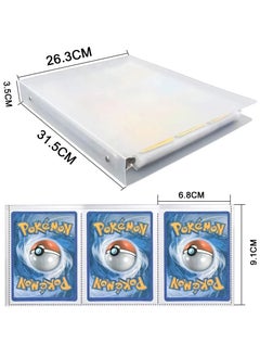 Gerenic 900 Pockets Card Binder Album for Pokemon TCG Baseball Football Game Sport Trading Card Sleeve Holder Storage 50 Removable Sheet  - Image 2