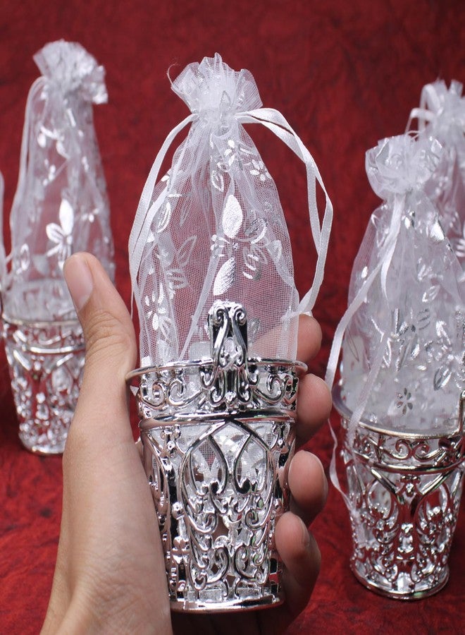 RAAYA Small Net Potly Basket Dry Fruits Return Gift Small Potli For Wedding (set of 6) - Image 4