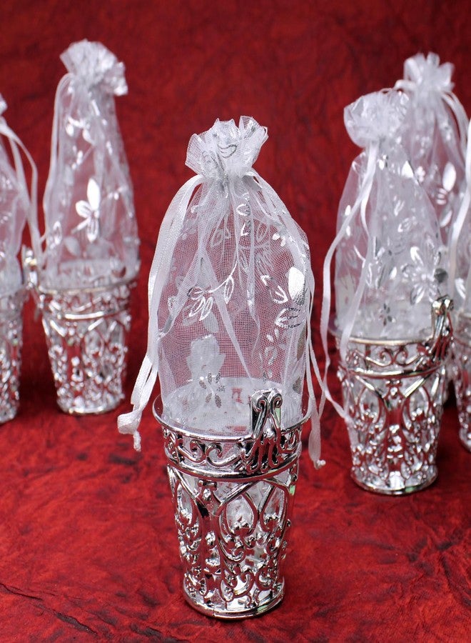 RAAYA Small Net Potly Basket Dry Fruits Return Gift Small Potli For Wedding (set of 6) - Image 3