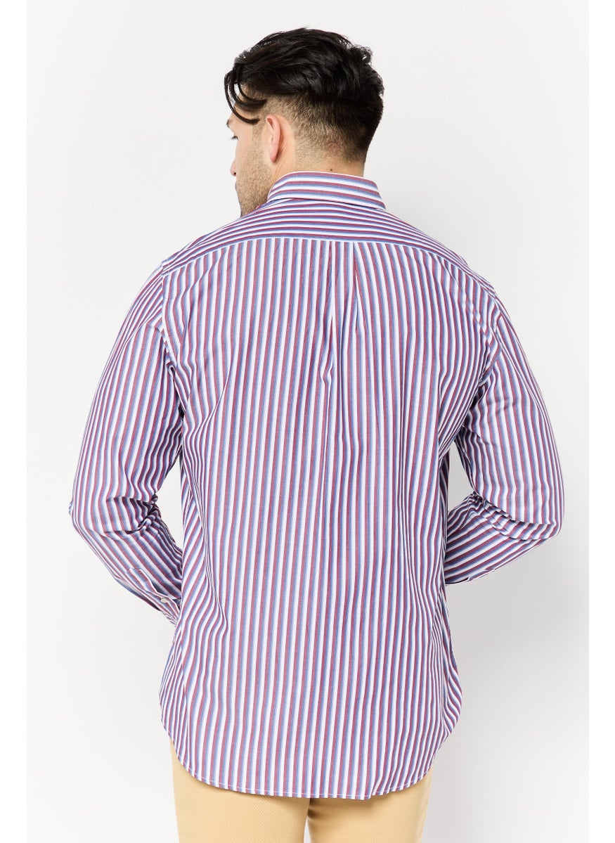Harmont & Blaine - Men Regular Fit Striped Long Sleeve Casual Shirts, Multicolor - Image 1