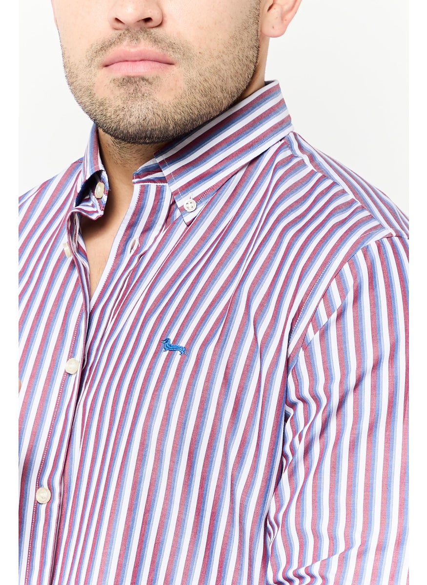 Harmont & Blaine - Men Regular Fit Striped Long Sleeve Casual Shirts, Multicolor - Image 1