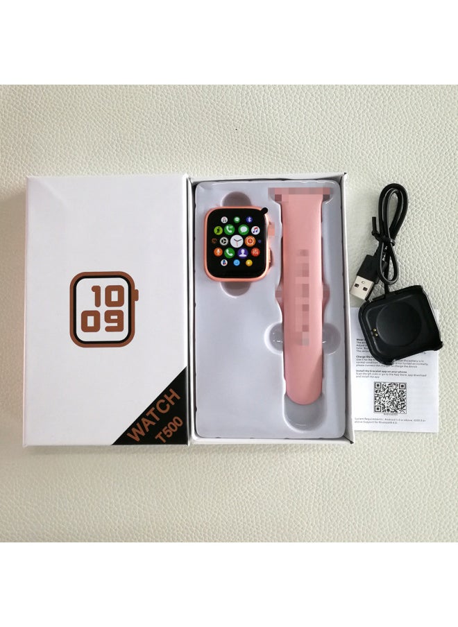 Source T500 Smart Watch T500ultra Smart Watch T55 Smart Watch Sports Watch Cross Border-Color:T500-1.44 Screen (pink)