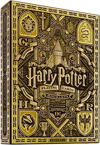 theory11 Harry Potter Playing Cards Yellow Hufflepuff - Image 1