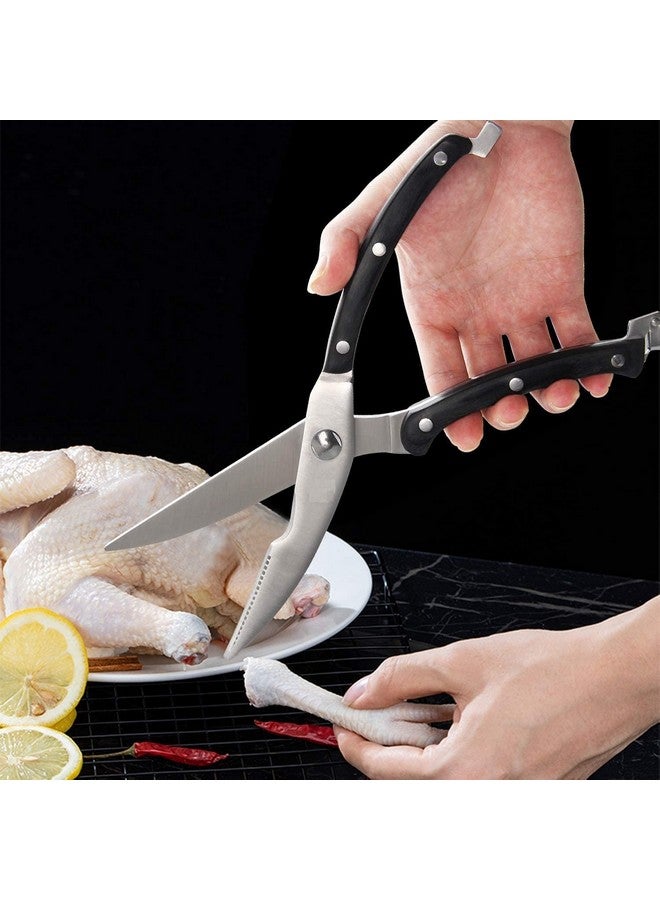 Baskety Baskety Kitchen Shears, Premium Heavy Duty Shears Ultra Sharp Stainless Steel Multi-function Kitchen Scissors for Chicken/Poultry/Fish/Meat/Vegetables/Herbs/BBQ  - Image 4
